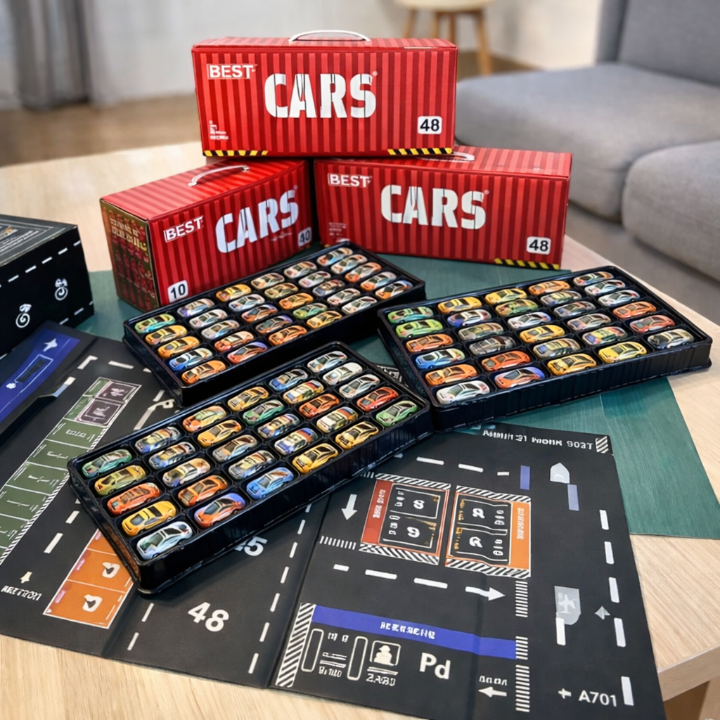 48 PCS Mini Die-Cast Toy Car Set for Kids