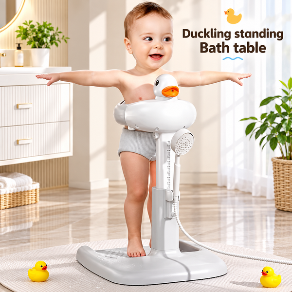 Multifunctional Duckling Baby Bath Stand – Adjustable Baby Bathing & Care Support Stand