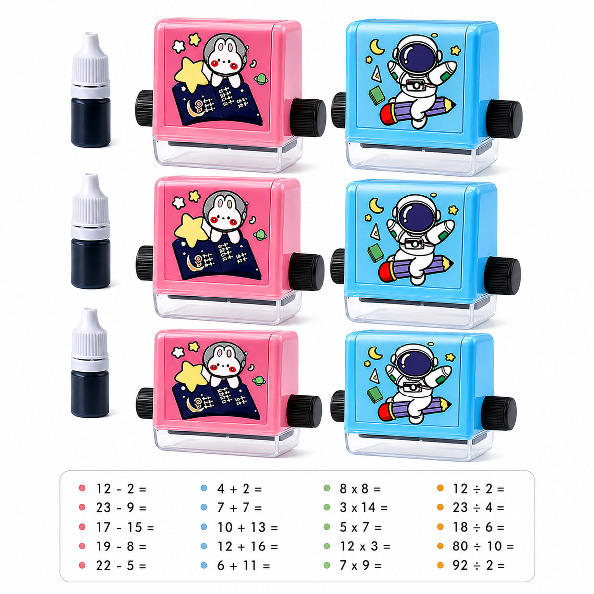 Math Roller Stamp – Addition, Subtraction, Multiplication & Division Practice