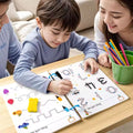 Kids Educational Book Set - 64 Pages, 3 Markers