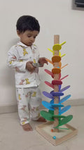 Wooden Musical Marble Tree